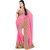 ArDeep Fashion Persent Women Georgette Embroidered Pink Saree