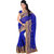 ArDeep Fashion Persent Women Georgette Embroidered Blue Saree