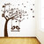 Decor Kafe Birds Swings On Tree Wall Sticker 24x26 Inch)