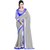 Online Fayda Grey Chiffon Embroidered Saree With Blouse