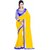 Meia Yellow Chiffon Embroidered Saree With Blouse