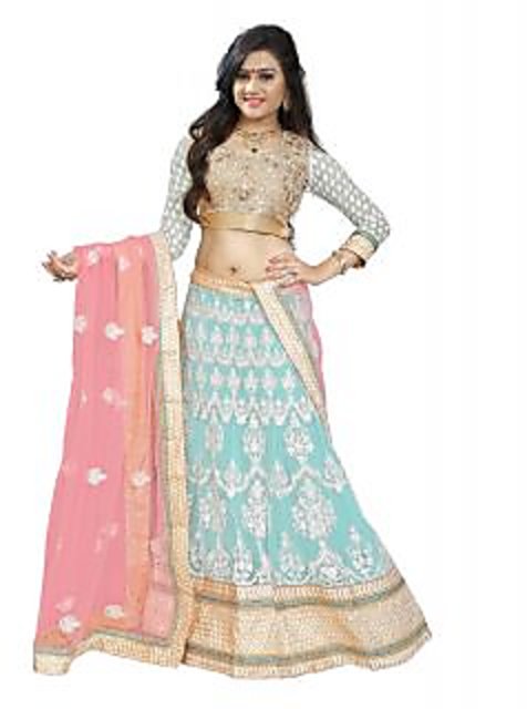 Buy lehenga choli chit parrot Online @ ₹1099 from ShopClues