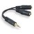 3.5mm Stereo Male to Dual Female Audio Splitter Y Cable
