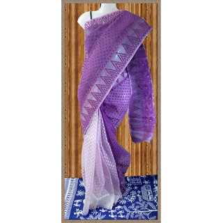 Buy Purpel And Baby Pink Dhakai Jamdani Saree Online 3000 From Shopclues