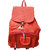 Red Polyester Casual Backpacks
