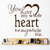 Decor Kafe My Whole Heart For My Whole Life Wall Sticker 35x33 Inch)
