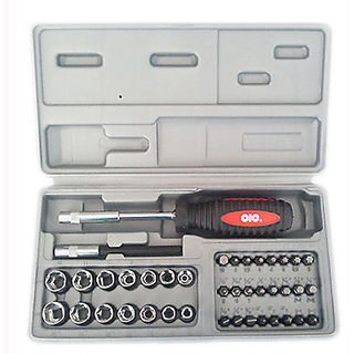 Buy CIC 41Pc Tool Kit Set Multi Bit, Socket Screwdriver Set Online ...