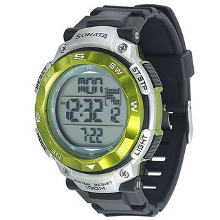 Sonata 77011PP01 Mens Digital Watch