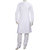 Long Sleeved White Cotton Kurta Pyjama for Weddings