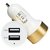 Universal Dual USB Car-charger With Patented Circuit Board For All Mobiles