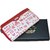 arpera rangoli cotton  printed clutch white and red C11545-91.