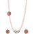 Real pearl two layer with temple design side mop Necklace Set Jewelry 5283