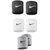 Verceys Grey, Black And White Sports All Weather Wrist Bands - Pack Of 6