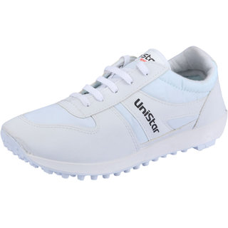 Buy Unistar Mens White Lace-up Running 