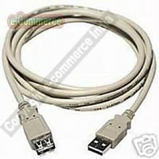 CROWN Brand - Premium quality 2pc Steel mesh shielded USB Extension Cable cord