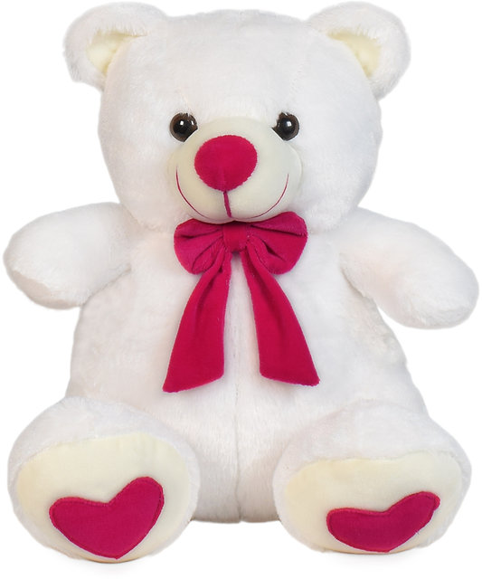 ultra soft toys teddy bear spongy white 15 inch