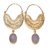 Temple earrings with semi precious stones
