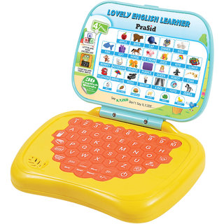 PraSid Lovely English Learner Kids Laptop LemonOrange