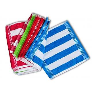 100% Cotton Face Towels Set Of 12