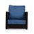 Arra Jinjer Contemporary One Seater Sofa - Blue
