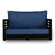 Arra Jinjer Contemporary Two Seater Sofa - Blue