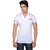 Tavara Cotton Mens Polo T Shirt White Color