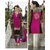 Harrow Villa Fashionable Avadh Pink multi salvar Suit