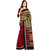 Gerbera Designer Amazing Bhagalpuri Silk Red and Green Designer Printed Saree