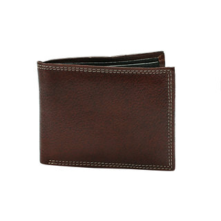 Rocket Market Brown Color Formal Bifold Wallet