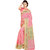 Gerbera Designer Amazing Bhagalpuri Silk Peach and Beige Designer Printed Saree