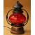 Wooden  Iron Hand Carved red Colored Electric Lantern  by Desi Karigar