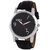 Oura Round Dial Black Synthetic Strap Quartz Watch For Men