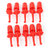 10 X Mini Test Hook Probe Spring Clip For Pcb Smd Ic Red