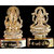 Gold plated Laxmi Ganesh Ji with 5 rice lights