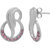 Allure Jewellery 925 Sterling Silver Pink Tourmaline Earrings