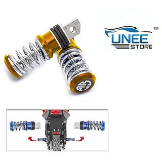 Buy Coil Spring Style Bike Foot Rest 2 Pcs Golden Tvs Phoenix