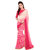 Pink Georgette Printed Saree With Blouse
