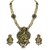 Zaveri Pearls Lord Ganesha with three layer Antique Look Necklace Set-ZPFK4124
