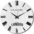 Mesleep London Vintage Wall Clock With Glass Top