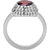 Allure Jewellery 925 Sterling Silver Single stone Garnet Ring