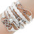 Crazyberry Non Plated White Leather Bracelets for Women