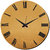 Mesleep Brown Wall Clock With Glass Top