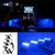4X3 Attractive 12V Blue LED lights for car interior ON-OFF switch on cig lighter
