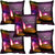 meSleep Beautiful Diwali Candle  Cushion Cover (16x16)