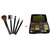 Combo of 5 PCs Makeup Professional Brush Set +Trendy 12 Colors Eyeshadow Palette