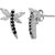 Allure Jewellery 925 Sterling Silver Black Spinel Butterfly Women Earrings
