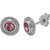Allure Jewellery 925 Sterling Silver Pink Tourmaline Women Studs