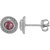 Allure Jewellery 925 Sterling Silver Pink Tourmaline Women Studs