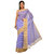 Sangam Purple Cotton Printed Saree With Blouse