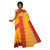 Sangam Yellow Cotton Self Design Saree With Blouse